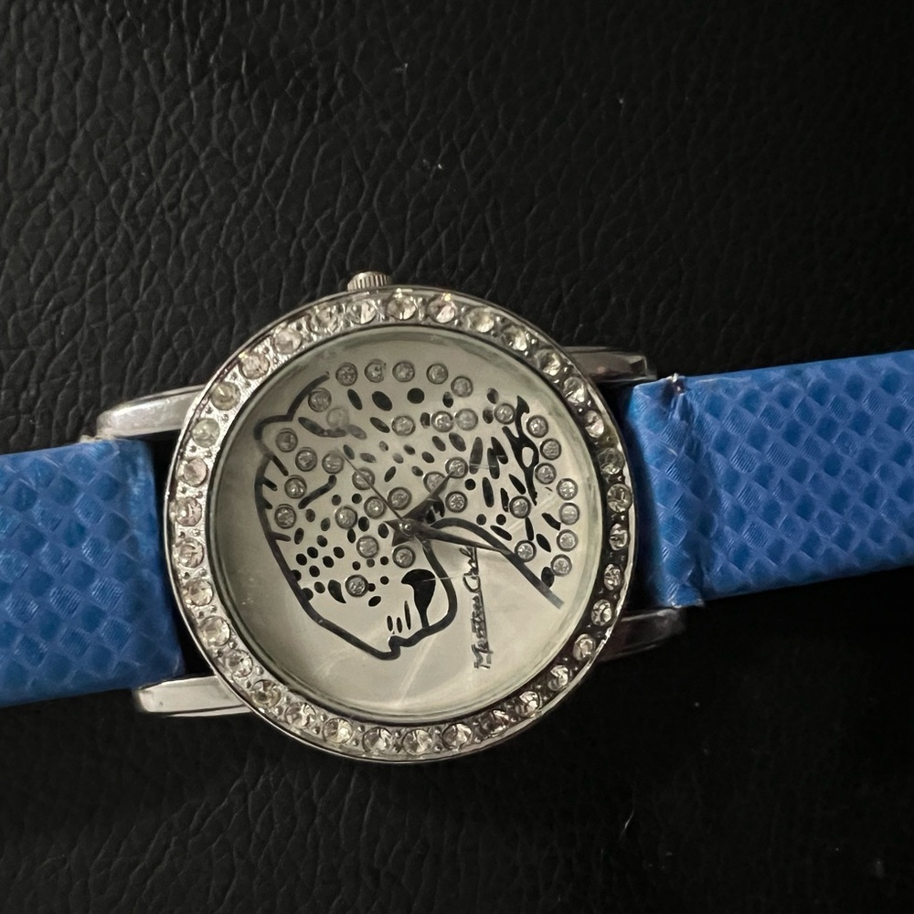 Blue Animal Print Women's Watch